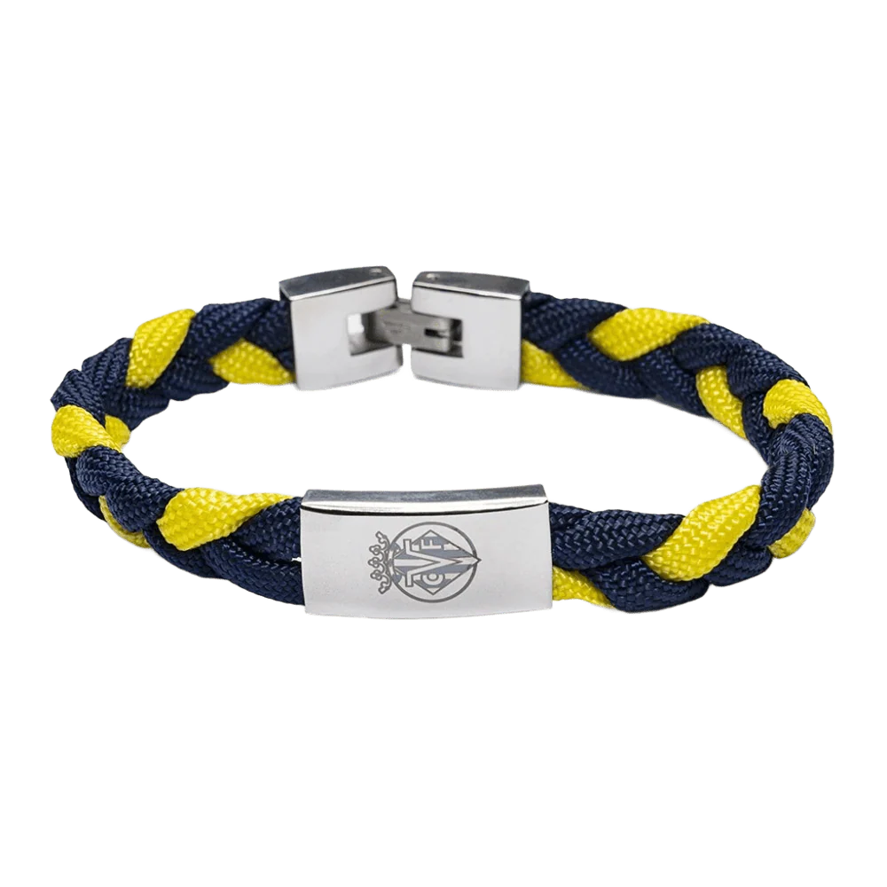 PULSERA BANDERA TRENZA BICOLOR