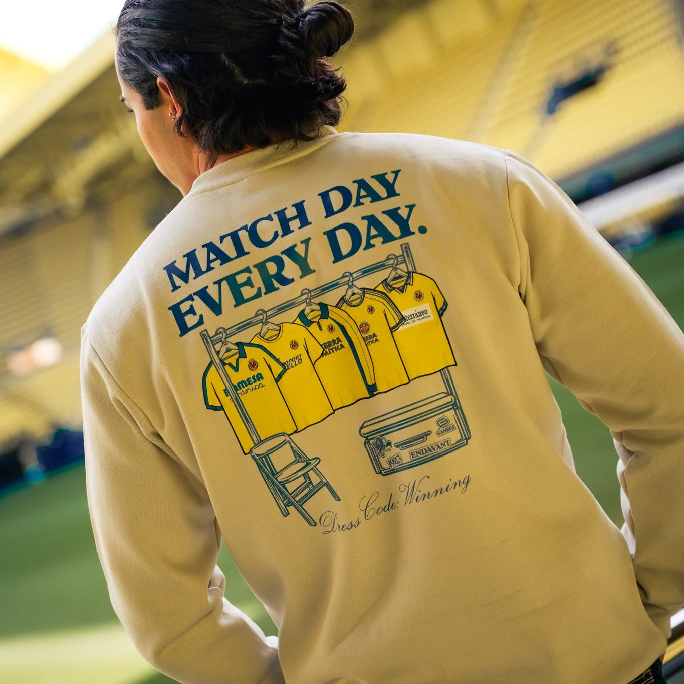 SUDADERA BEIGE MATCH DAY EVERY DAY - Image 2